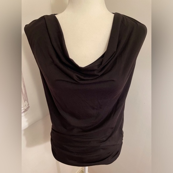 Sleeveless Shirt With Lace Back Size S Black - Picture 3 of 12